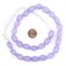 The Bead Chest Candied Purple Hexagon Java Recycled Glass Beads - Full Strand of Faceted Bottle Glass Beads | Approximately 29 Beads